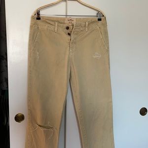 Hollister beige chinos pants